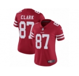 Women's Nike San Francisco 49ers #87 Dwight Clark Vapor Untouchable Limited Red Team Color NFL Jersey