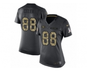 Women's Nike San Francisco 49ers #88 Garrett Celek Limited Black 2016 Salute to Service NFL Jersey