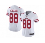 Women's Nike San Francisco 49ers #88 Garrett Celek Vapor Untouchable Limited White NFL Jersey