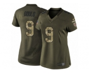 Women's Nike San Francisco 49ers #9 Robbie Gould Limited Green Salute to Service NFL Jersey