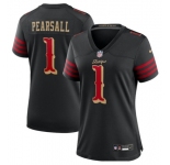 Women's San Francisco 49ers #1 Ricky Pearsall Black 2025 F.U.S.E. “Rivalries” Vapor Limited Stitched Football Jersey
