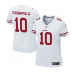 Women's San Francisco 49ers #10 Jimmy Garoppolo Game White Football Jersey