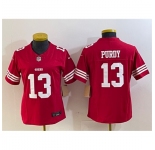 Women's San Francisco 49ers #13 Brock Purdy Red 2023 F.U.S.E. Vapor Untouchable Football Stitched Jersey