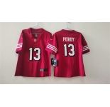 Women's San Francisco 49ers #13 Brock Purdy Red Alternate Vapor Football Stitched Jersey