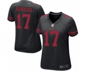 Women's San Francisco 49ers #17 Emmanuel Sanders Game Black Football Jersey