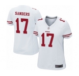 Women's San Francisco 49ers #17 Emmanuel Sanders Game White Football Jersey