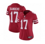 Women's San Francisco 49ers #17 Emmanuel Sanders Red Team Color Vapor Untouchable Limited Player Football Jersey