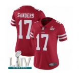 Women's San Francisco 49ers #17 Emmanuel Sanders Red Team Color Vapor Untouchable Limited Player Super Bowl LIV Bound Football Jersey