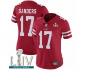 Women's San Francisco 49ers #17 Emmanuel Sanders Red Team Color Vapor Untouchable Limited Player Super Bowl LIV Bound Football Jersey