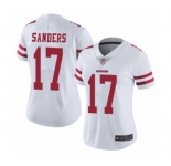 Women's San Francisco 49ers #17 Emmanuel Sanders White Vapor Untouchable Limited Player Football Jersey