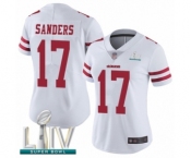Women's San Francisco 49ers #17 Emmanuel Sanders White Vapor Untouchable Limited Player Super Bowl LIV Bound Football Jersey