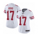 Women's San Francisco 49ers #17 Jalen Hurd White Vapor Untouchable Limited Player Football Jersey