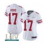 Women's San Francisco 49ers #17 Jalen Hurd White Vapor Untouchable Limited Player Super Bowl LIV Bound Football Jersey