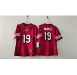 Women's San Francisco 49ers #19 Deebo Samuel Red Vapor Alternate Football Stitched Jersey