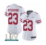 Women's San Francisco 49ers #23 Ahkello Witherspoon White Vapor Untouchable Limited Player Super Bowl LIV Bound Football Jersey