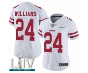 Women's San Francisco 49ers #24 K'Waun Williams White Vapor Untouchable Limited Player Super Bowl LIV Bound Football Jersey