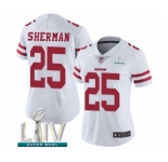 Women's San Francisco 49ers #25 Richard Sherman White Vapor Untouchable Limited Player Super Bowl LIV Bound Football Jersey