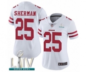 Women's San Francisco 49ers #25 Richard Sherman White Vapor Untouchable Limited Player Super Bowl LIV Bound Football Jersey