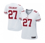 Women's San Francisco 49ers #27 Adrian Colbert Game White Football Jersey