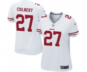 Women's San Francisco 49ers #27 Adrian Colbert Game White Football Jersey
