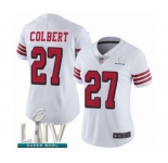 Women's San Francisco 49ers #27 Adrian Colbert Limited White Rush Vapor Untouchable Super Bowl LIV Bound Football Jersey