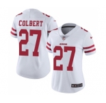 Women's San Francisco 49ers #27 Adrian Colbert White Vapor Untouchable Limited Player Football Jersey