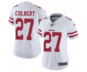 Women's San Francisco 49ers #27 Adrian Colbert White Vapor Untouchable Limited Player Football Jersey