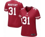 Women's San Francisco 49ers #31 Raheem Mostert Game Red Team Color Football Jersey
