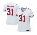 Women's San Francisco 49ers #31 Raheem Mostert Game White Football Jersey