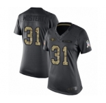Women's San Francisco 49ers #31 Raheem Mostert Limited Black 2016 Salute to Service Football Jersey