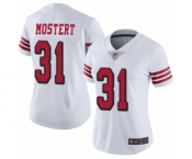 Women's San Francisco 49ers #31 Raheem Mostert Limited White Rush Vapor Untouchable Football Jersey