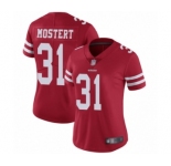 Women's San Francisco 49ers #31 Raheem Mostert Red Team Color Vapor Untouchable Limited Player Football Jersey