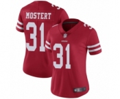 Women's San Francisco 49ers #31 Raheem Mostert Red Team Color Vapor Untouchable Limited Player Football Jersey