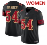 Women's San Francisco 49ers #54 Fred Warner Black 2025 F.U.S.E. “Rivalries†Vapor Limited Stitched Football Jersey