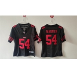 Women's San Francisco 49ers #54 Fred Warner Black F.U.S.E Vapor Untouchable Stitched Jersey