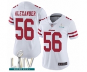 Women's San Francisco 49ers #56 Kwon Alexander White Vapor Untouchable Limited Player Super Bowl LIV Bound Football Jersey