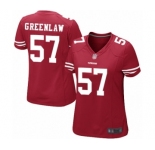 Women's San Francisco 49ers #57 Dre Greenlaw Game Red Team Color Football Jersey