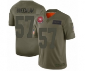 Women's San Francisco 49ers #57 Dre Greenlaw Limited Camo 2019 Salute to Service Football Jersey