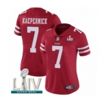 Women's San Francisco 49ers #7 Colin Kaepernick Red Team Color Vapor Untouchable Limited Player Super Bowl LIV Bound Football Jersey