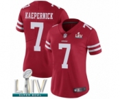 Women's San Francisco 49ers #7 Colin Kaepernick Red Team Color Vapor Untouchable Limited Player Super Bowl LIV Bound Football Jersey