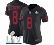 Women's San Francisco 49ers #8 Steve Young Black Vapor Untouchable Limited Player Super Bowl LIV Bound Football Jersey