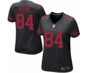 Women's San Francisco 49ers #84 Kendrick Bourne Game Black Football Jersey