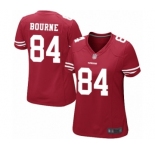 Women's San Francisco 49ers #84 Kendrick Bourne Game Red Team Color Football Jersey