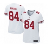 Women's San Francisco 49ers #84 Kendrick Bourne Game White Football Jersey