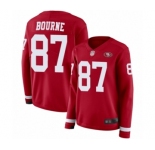 Women's San Francisco 49ers #84 Kendrick Bourne Limited Red Therma Long Sleeve Football Jersey