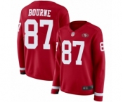 Women's San Francisco 49ers #84 Kendrick Bourne Limited Red Therma Long Sleeve Football Jersey