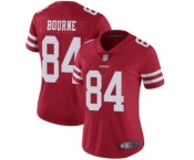 Women's San Francisco 49ers #84 Kendrick Bourne Red Team Color Vapor Untouchable Limited Player Football Jersey