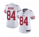Women's San Francisco 49ers #84 Kendrick Bourne White Vapor Untouchable Limited Player Football Jersey