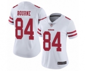 Women's San Francisco 49ers #84 Kendrick Bourne White Vapor Untouchable Limited Player Football Jersey
