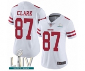 Women's San Francisco 49ers #87 Dwight Clark White Vapor Untouchable Limited Player Super Bowl LIV Bound Football Jersey
